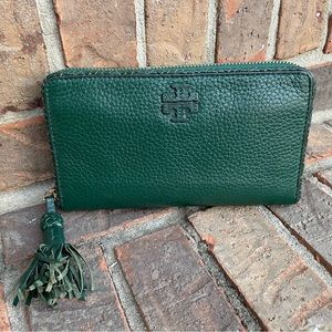 Tory Burch Taylor Zip Around Wallet with Tassel
